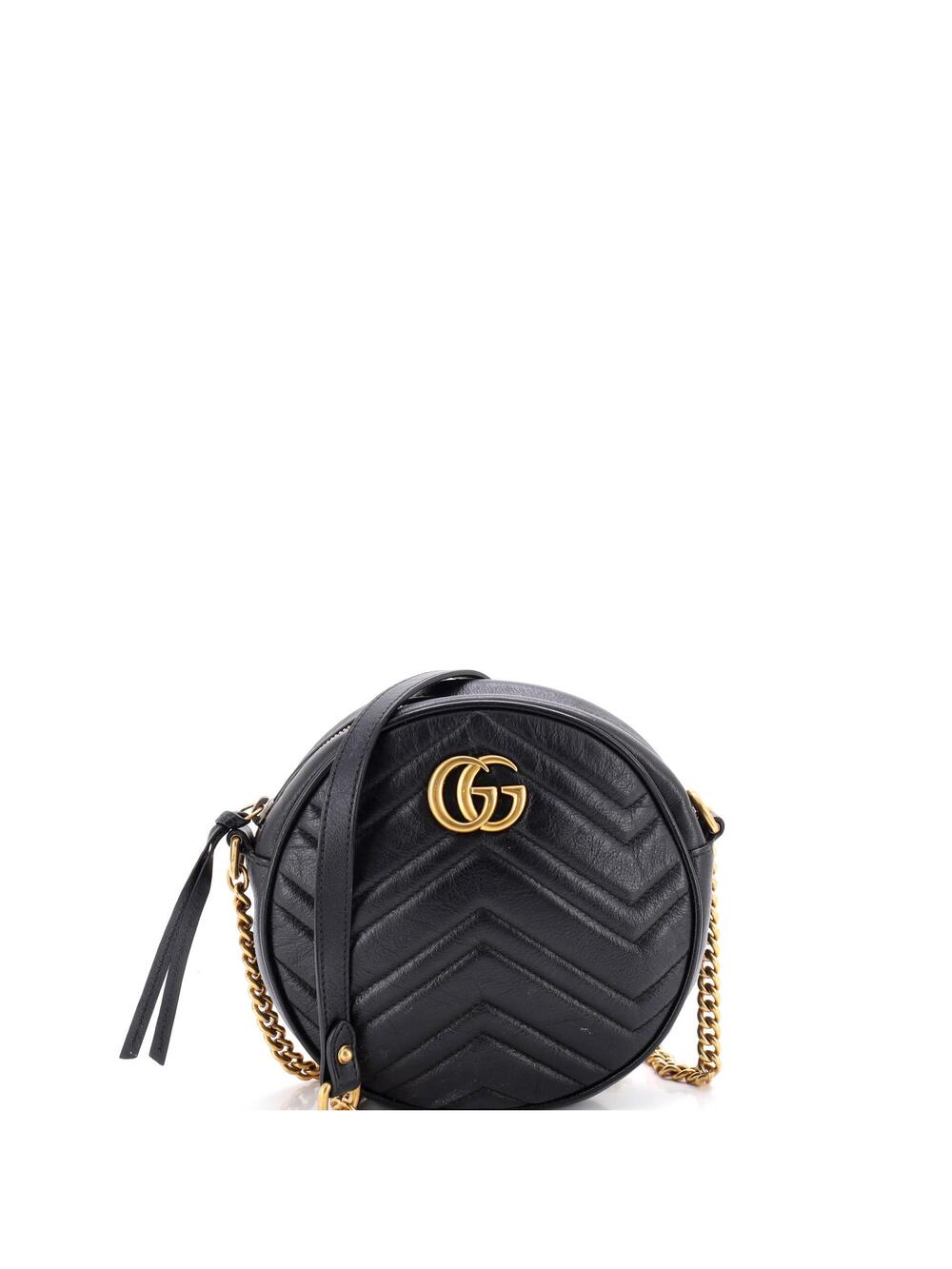 Gucci Gg Marmont Round Shoulder Bag #348052G12B